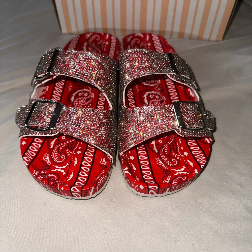 Beautiful Rhinestone Sandals - Picture 3 of 3